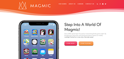 Magmic branding graphic design ui ux web design wordpress