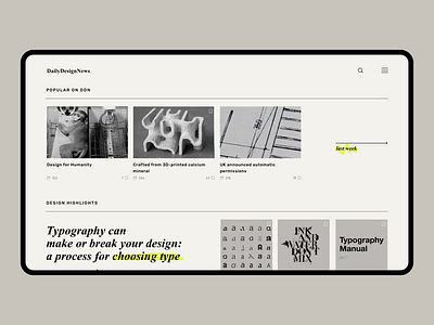Online design magazine blog design blog post branding design app figma high end landing page layout exploration luxury main page minimal minimal design modern web design news app newsfeed newspapers online magazine typography ui ux web