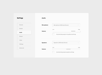 Daily UI #006 - Settings