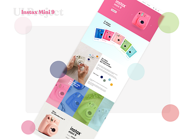 Instax mini 9 creation design fujifilm instax photo instax redesign sketchapp ui uidesign ux uxdesign website