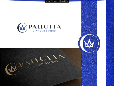 Pallotta crown diamond logo jewelery jewellery logo luxury logo rings