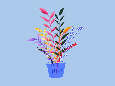 Plants in procreate !! brand design branding design illustration procreate vector