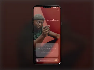 Music Player App app app concept clean design design ios app design ios application ios design music music app music player musician singer ui ui ux design