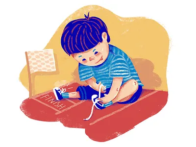 Brochure illustration character child children childrens book childrens illustration education finish illustration inclusive inclusivity study winter