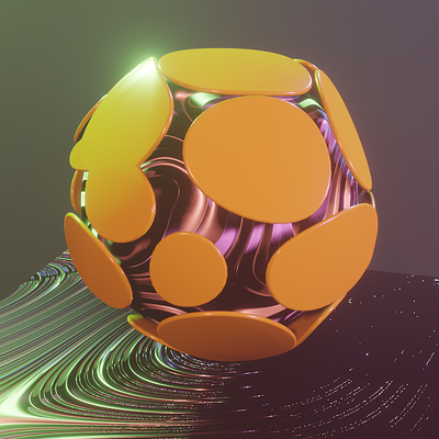 Abstract Art with Voronoi Texture 3d art 3d artist 3d modeling abstract art blender blender 3d blender3d blender3dart cycles render cyclesrender dailydesign dailydesignchallenge design dribbbleindia eeveerender glass art illustration sphere