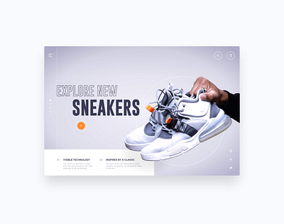 Sneaker Landingpage Design landingpage nike nike air sneaker sneakers webdesign website