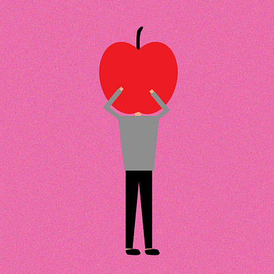 apple man animation art artwork creative design illustration illustrator minimal photoshop vector