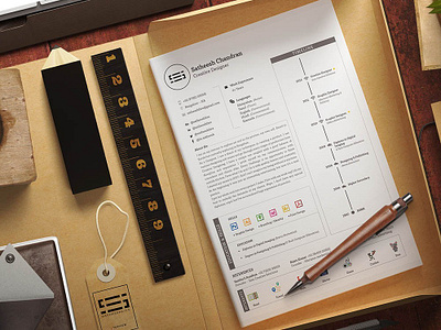 Free Clean and Elegant Resume Template with Timeline Design cv cv template free resume template freebie freebies jobs resume resume design