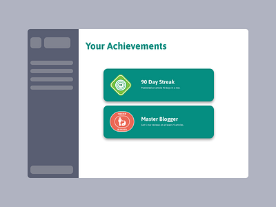 Badge UI 100daysofui achievements badge badge design dailyui design illustration productdesign ui ux