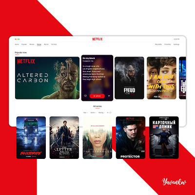 Netflix Redesign ui ux ux ui