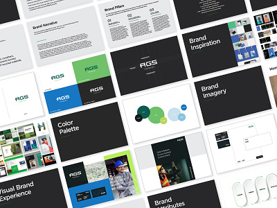 AGS Technology Brand Presentation brand design brand guide brand guidelines brand identity branding corporate design deck design design graphic design logo pitch deck presentation presentation design