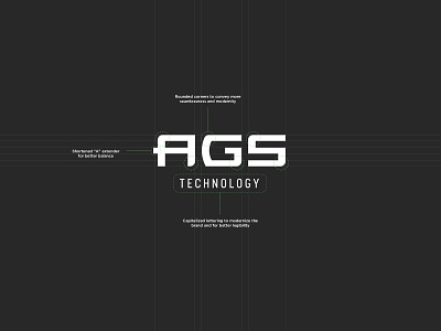 AGS Technology Logo Refinement brand design brand identity branding corporate branding corporate design corporate logo design graphic design illustration logo logo design vector