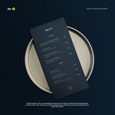 Menu Design brand design brand identity branding design identity branding illustration logo logo design minimal typography