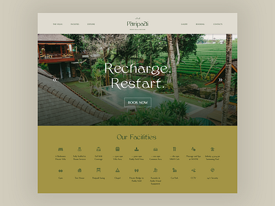 Paripadi Private Villas and Sanctuary bali branding hotel booking interaction ui ux web development website website design