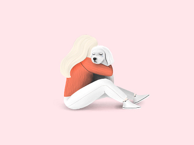 Sad Tezi cry dog illustration sad tezigrooming