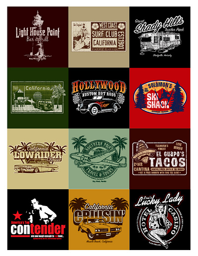 Graphics for tees freelance graphics design screen print vintage design