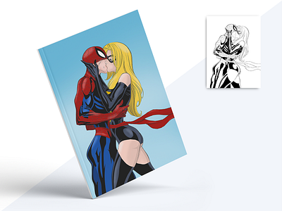 COLORISATION - SPIDER-MAN & MS MARVEL colorization colors comics marvel