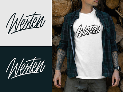 Westen - Lettering Logo for YouTube blogger branding calligraphy clothing design fashion font free hand lettering identity lettering logo logotype mark packaging script sketches streetwear type typo typography