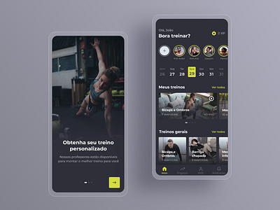 Fitness Application app design ui fitness mobile app ui