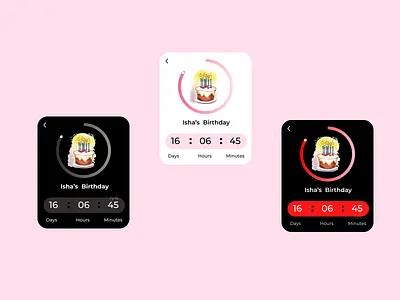 Countdown Timer (Apple Watch) | Daily UI 014 countdown countdown timer countdowntimer daily 100 challenge daily ui dailyui dailyui 014 design mobile app design ui ui ux uidesign uiux uiuxdesign watches watchface watchui