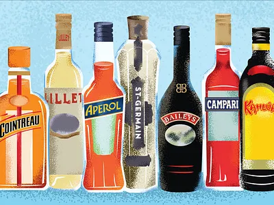 Liqueurs alcohol aperol baileys booze campari cocktail cointreau kahlua lillet liqueur liquor spirits st germain