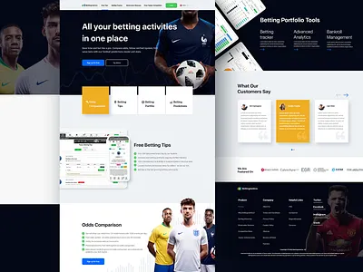 Bettingmetrics Landing Page Design design landing page landing page design mock up ui ui ux ux ux ui ux ui design webdesign
