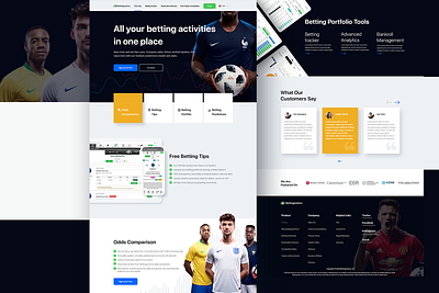 Bettingmetrics Landing Page Design design landing page landing page design mock up ui ui ux ux ux ui ux ui design webdesign