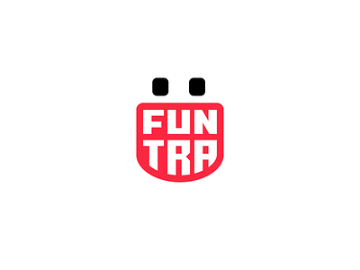 funtra responsive logo creative emoji emoticon face fun game gaming happy logo logo type smile smiley type wordmark