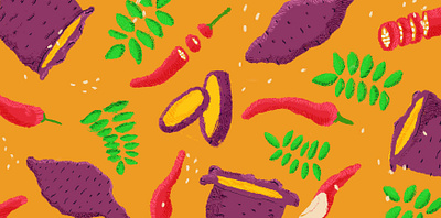 Trippy Dips - Sweet Potato Hummus Illustration branding branding and identity design illustration packagedesign packaging packaging design packagingdesigns packagingpro