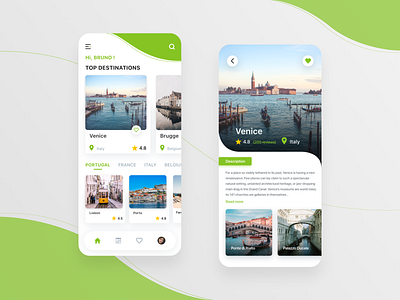 Travel App Concept adobe xd clean design design mobile app mobile app design travel app ui ui design