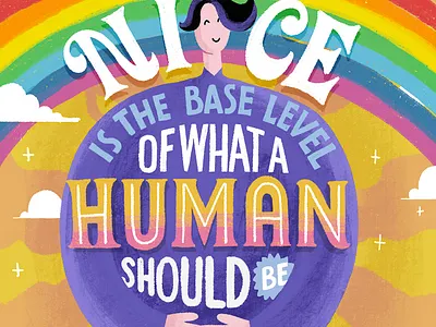 Be Nice illustration lettering nevesman nice portugal