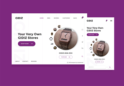 Gidiz s Shop UI landing page design mobile design mobile ui nigeria ui design website website design