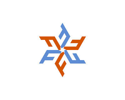 Freezing Fox Logo Concept brand design icon logo outdoor snowflake