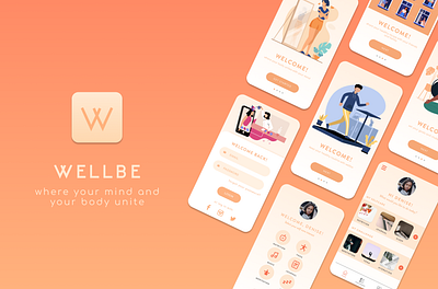 Wellbe-Self Care Native App figma graphicdesign illustration illustrator photoshop sketch uidesign uxdesign visual design