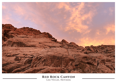 Red Rock Canyon Postcard design flat iphonex lasvegas nationalpark nevada photography postcard redrock redrockcanyon usa web