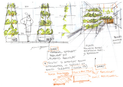 Greenhouse sketch design drawing green greenhouse hand drawn restaurant