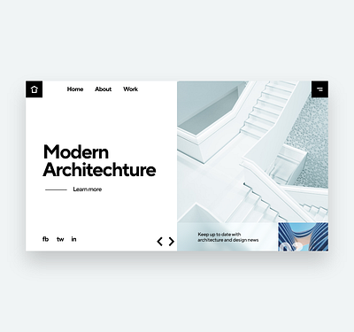 Architecture Landing page adobe xd architecture clean design landing page minimal ux web web design website