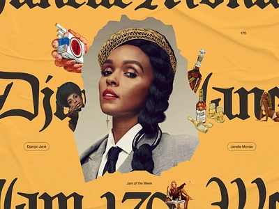 Jam of The Week | 170 album art animation art direction branding collage design graphic design hip hop illustration interactive design jam of the week jam of the week 170 janelle monae motion graphics music pride typography ui web website