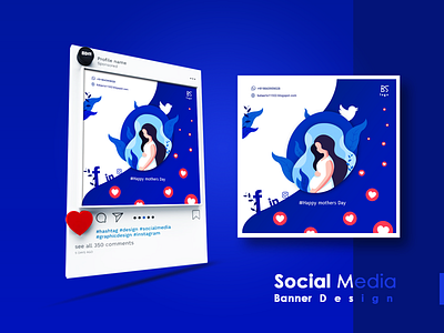 Mother's Day Social Media Banner Design creative design design graphicdesign motherday2020 mothers day mothersday post posttemplate socialmediabanner socialmediabannerdesign socialmediapost socialmediatemplate