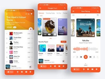 Google Music Concept app branding design design google google play music illustration material ui materialdesign minimal music music album music app music art music artwork music player ps4 typography ui ux