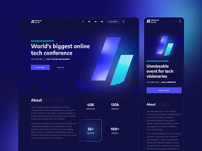 World Net Summit design ui ux vector web webdesign website