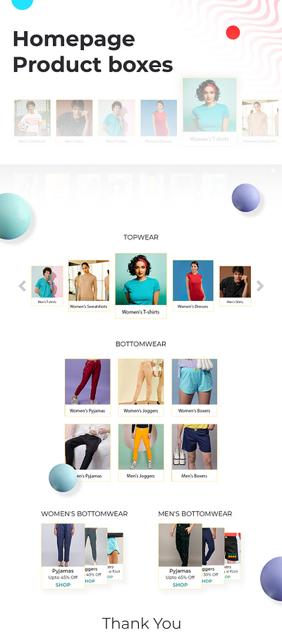 Homepage Boxes app branding clean ecommerce fashion homepage landing minimal ui uidesign uiux ux web web design website