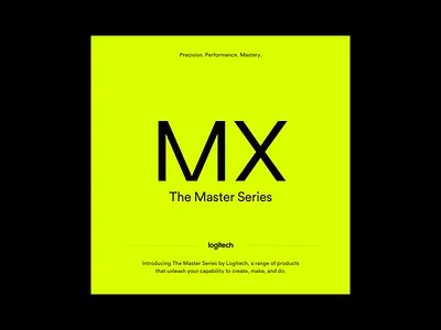 Design to the MX art director brand identity branding branding concept circular logitech logotype typography