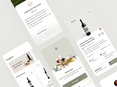 Wine App app app design design mobile mobile ui ui user interface ux wine