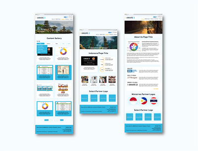 EDC: AWARE2 Project design digital mockup photoshop ui ux webdesign website