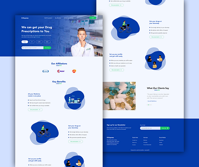 DOCTOR animation design illustration illustrator landing page design typography ui ux website website design