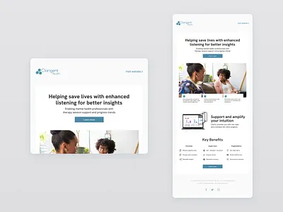 Clarigent Health Email Fyler branding design flyer layout