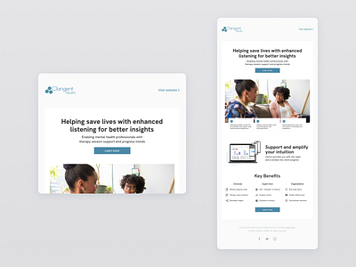 Clarigent Health Email Fyler branding design flyer layout