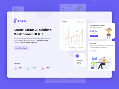 Sneat – Figma Admin Dashboard Builder & UI Kit admin admin dashboard admin theme bootstrap bootstrap 5 chart chart ui dashboad dashboard ui dashboard widget figma layout minimal sketch sketch uikit sneat tranding uikit widget xd