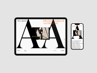 Personal landing page awwwards branding landing page logo designer minimal typography web design